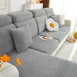 Individual Couch Cushion Covers, Stretch Magic Sofa Seat Cushion Covers Washable